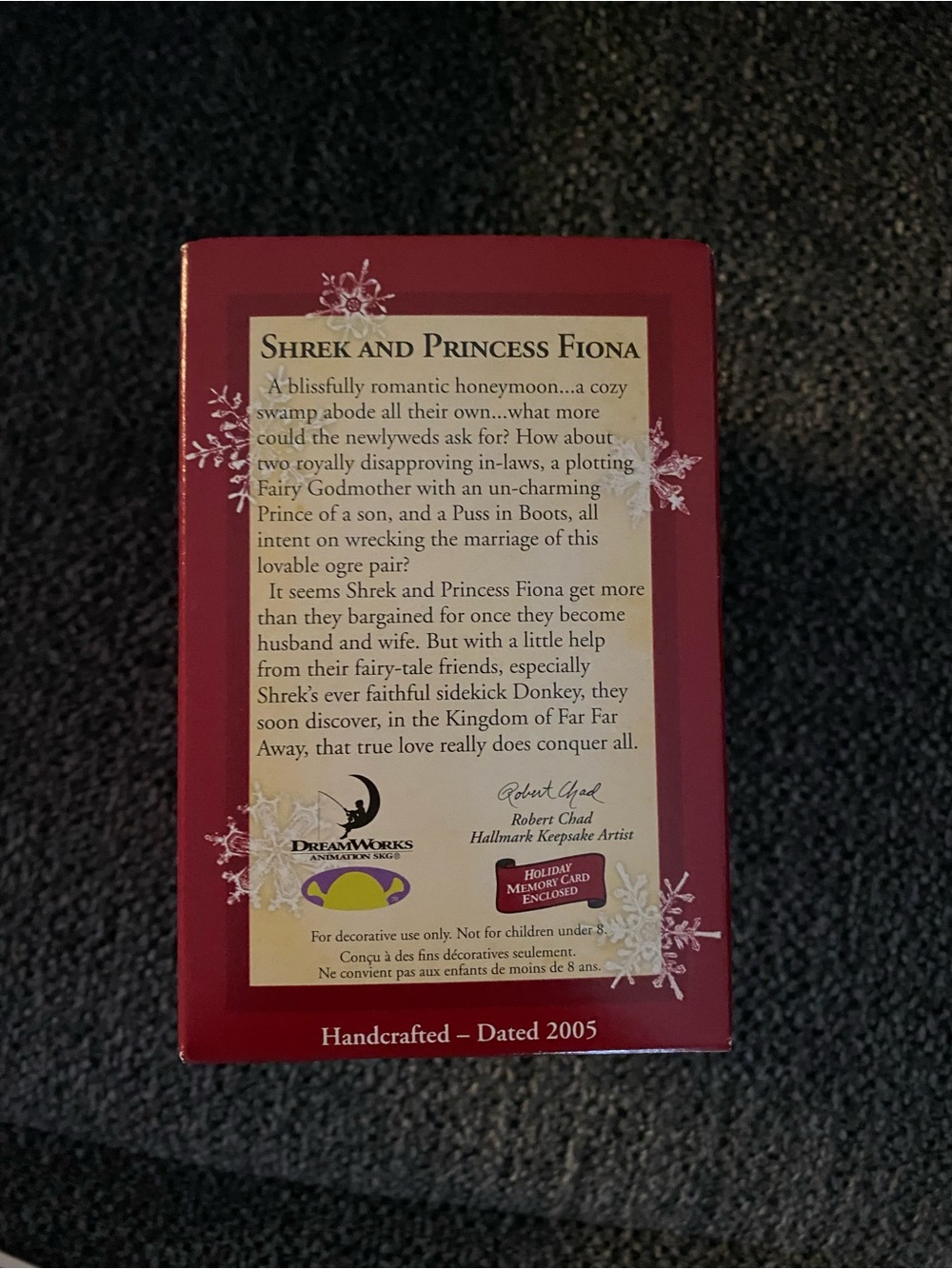 NWB Hallmark Green and Purple Shrek Family Ornament - Picture 2 of 6